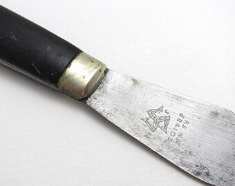 Rare Antique Joseph Tyzack Sheffield Folding Decorators Painters Putty Tool Pocketknife 24105