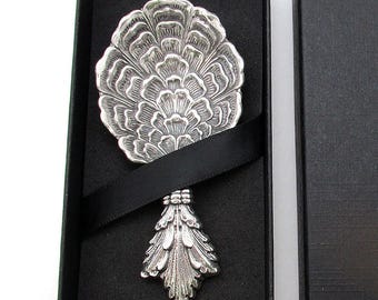 Rare Italian Vintage Gianmaria Buccellati Solid Sterling Silver Tea Caddy Spoon.