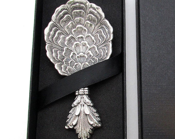 Featured listing image: Rare Italian Vintage Gianmaria Buccellati Solid Sterling Silver Tea Caddy Spoon.