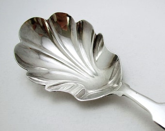 Rare Provincial 1818 William Woodman of Bristol Georgian Antique Sterling Silver Caddy Spoon, Exeter.