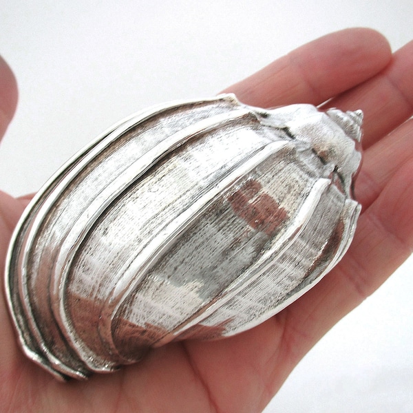 Beautiful Italian Vintage Federico Buccellati Pure Solid Silver 999 Coated Conch Shell.