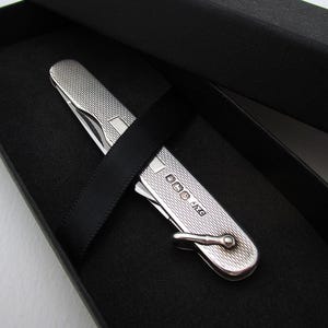Superb Quality JY Cowlishaw Vintage Sterling Silver Stainless Steel Pocket Double Folding Penknife Hallmarked Sheffield 1948