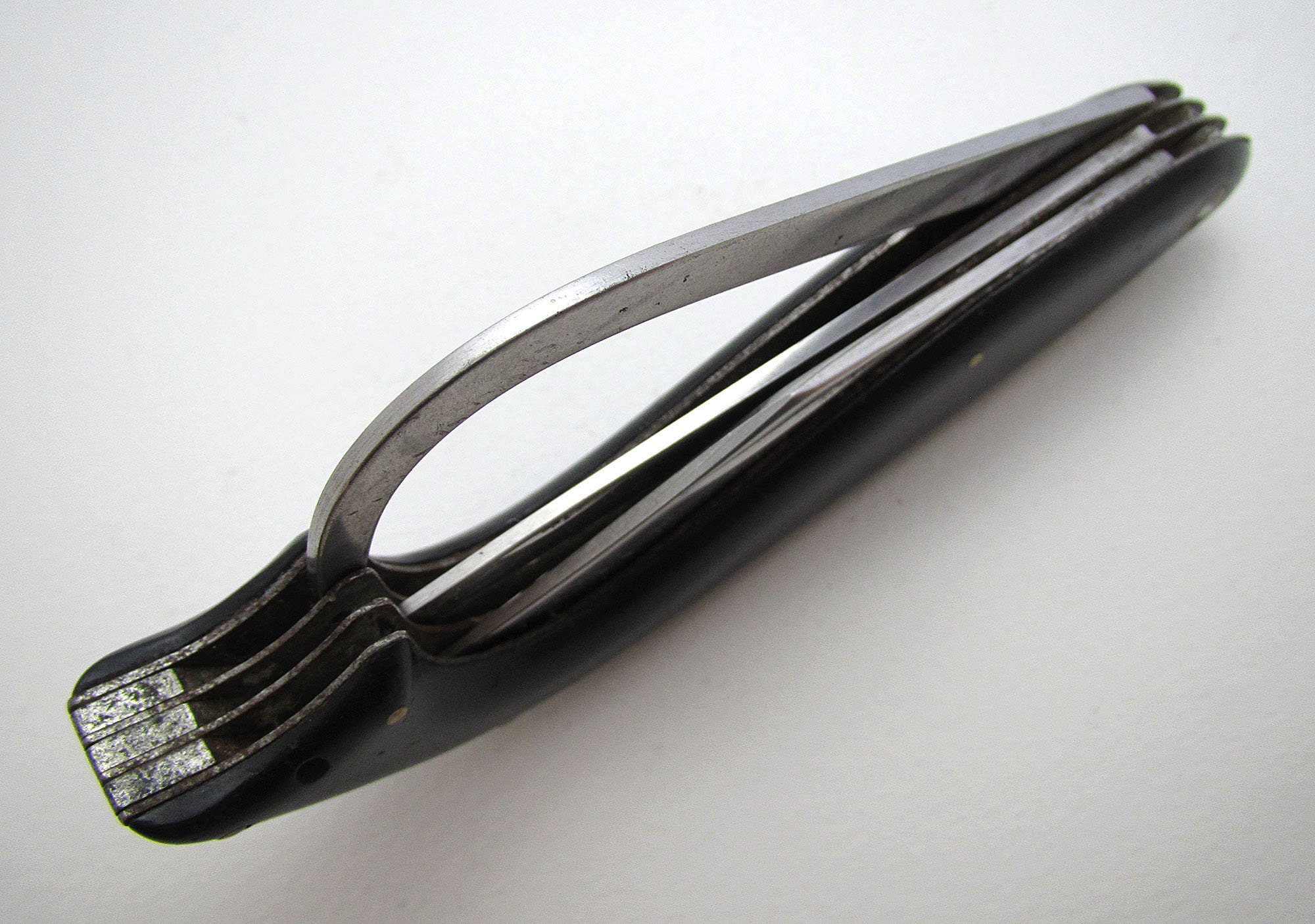 Rare Japanese Fish-Shape Fishing Folding Gaff Tool Hook Remover Scaler  Filet. Japan Vintage c.1950, Stainless Steel.