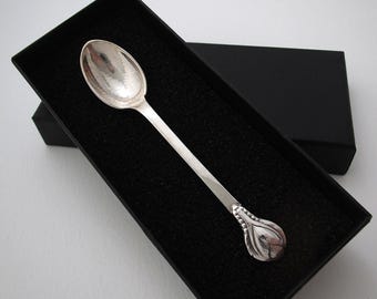Top Quality Evald Nielsen No.3 Danish Antique c1920 Solid Silver Coffee/Demitasse Spoon, Arts & Crafts Denmark