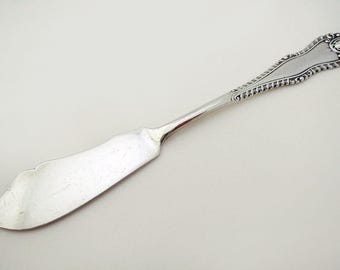 English Edwardian Solid Sterling Silver Butter Spreader Cutlery, Josiah Williams & Co