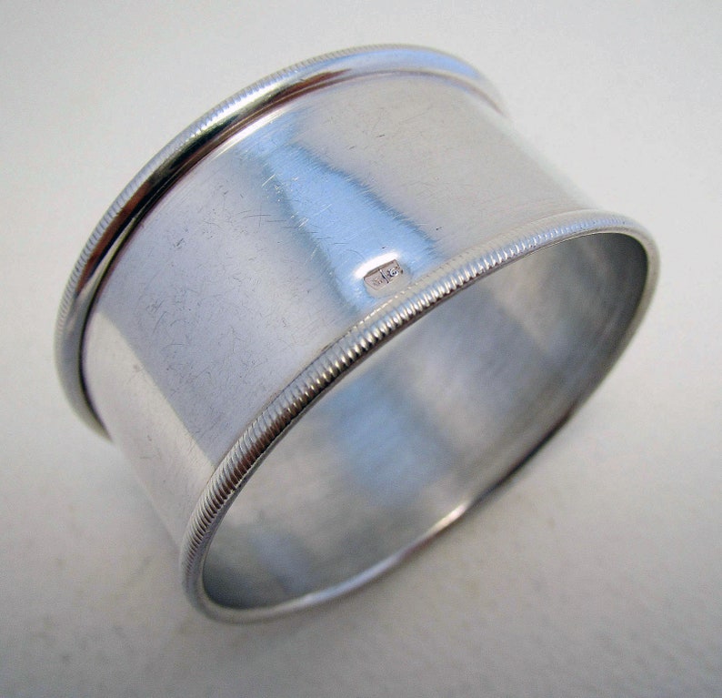 SILVER CELTIC NAPKIN HOOK HALLMARKED STERLING SILVER CELTIC NAPKIN CLIP