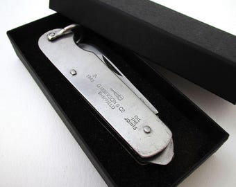 WW2 British Army MOD Issue 1945 Vintage Folding Jungle/Burma Stainless Steel Pocket Multitool Penknife George Ibberson Sheffield.