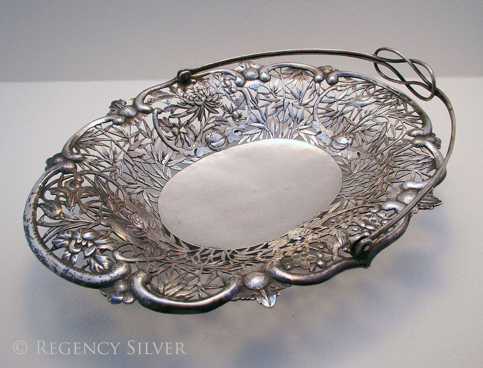 Rare 19th Century C1890 Chinese Export Antique Solid