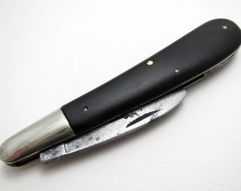 Antique Lockwood Brothers Ettrick 'Real Pampa' Folding Pocketknife, Horn & Carbon Steel, Sheffield c1910.