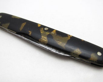 Vintage George Wostenholm Faux Tortoiseshell Double Bladed Penknife, Sheffield c.1920.