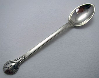 Top Quality Evald Nielsen No.3 (c1920) Danish Antique Solid Silver Tea/Coffee Spoon, Arts & Crafts Denmark.