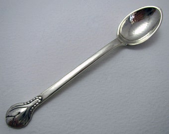 Top Quality Evald Nielsen No.3 (c1920) Danish Solid Silver Tea Spoon, Arts & Crafts Denmark.