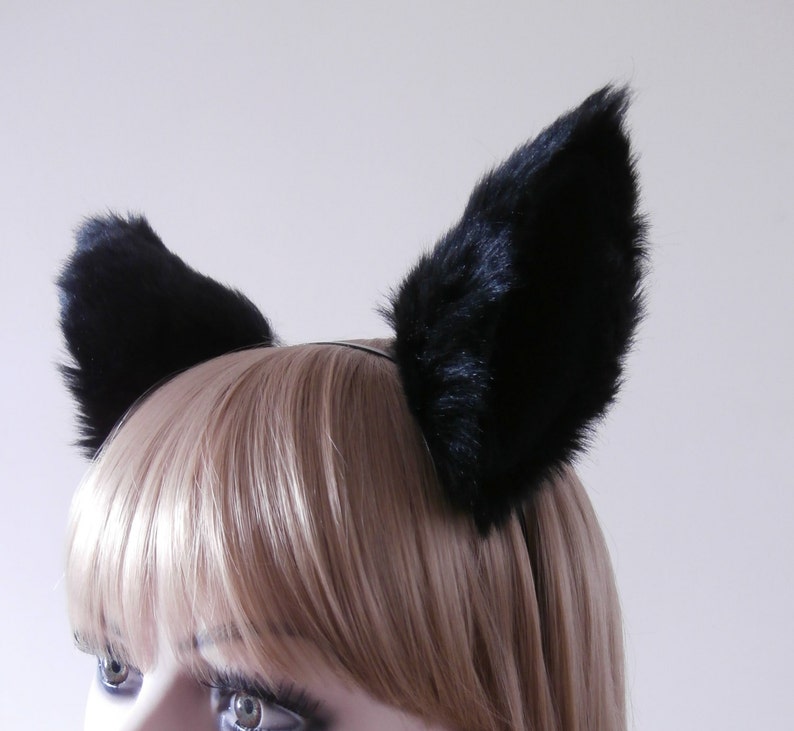 PURPLE FOX ears furry kitty cat EAR wolf NECOMIMI COVERS ONLY cosplay anime