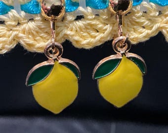 Lemon Clip-on Earrings