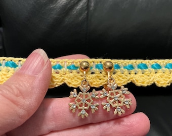 Snowflake Clip-on Earrings