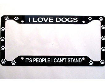 Dog Paw License Plate Frame 2 Pack Set Novelty Fashion License Plates Love and A Dog License Plate Cover Aluminum Metal License Plate Auto Car Tag with 4 Holes and Screws Size 6.3 X 12.3 Dog Paw License Plate Frame 2 Pack Set Novelty Fashion License Plates Love and A Dog License Plate Cover Aluminum Metal License Plate Auto Car Tag with 4 Holes and Screws Size 6.3 X 12.3
