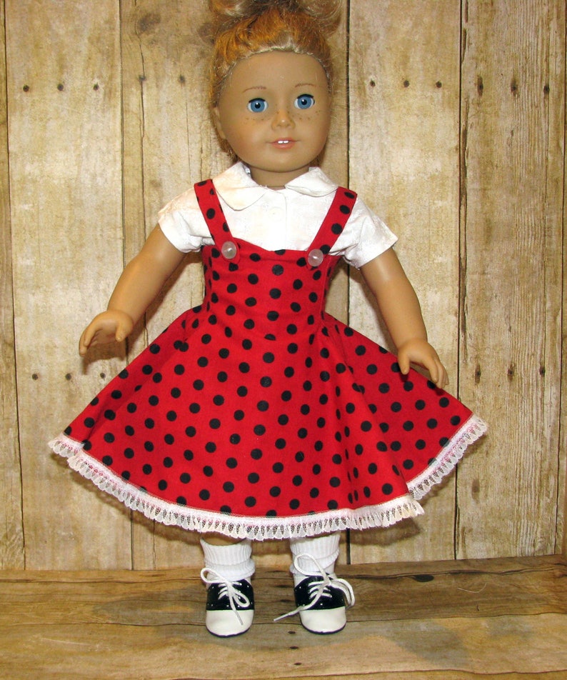 1950s red polka dot dress