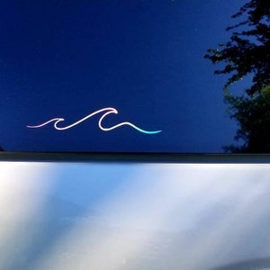 Ocean Wave Decal, Beach Decals, Wave Vinyl Decal, Surf Stickers, Decal for Tumbler, Beach Decal for Laptop, Waves Sticker