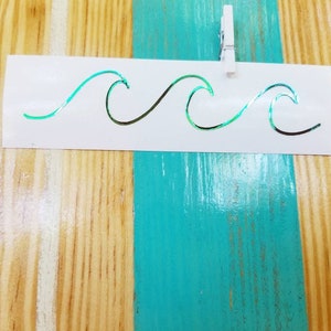 Beach Waves Decal, Wave Car Decal, Beach Stickers, Wave Sticker, Ocean Sticker, Tropical Car Decals