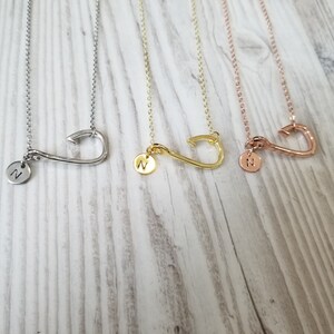 Personalized Fish Hook Necklace, Fishing Gifts for Her, Fishing Jewelry, Christian Jewelry image 10