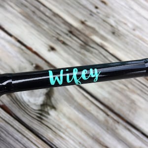Fishing Pole Decal, Wifey Decal, Fishing Decals, Fishing Sticker, Personalized Fishing Decal, Vinyl Fishing Sticker