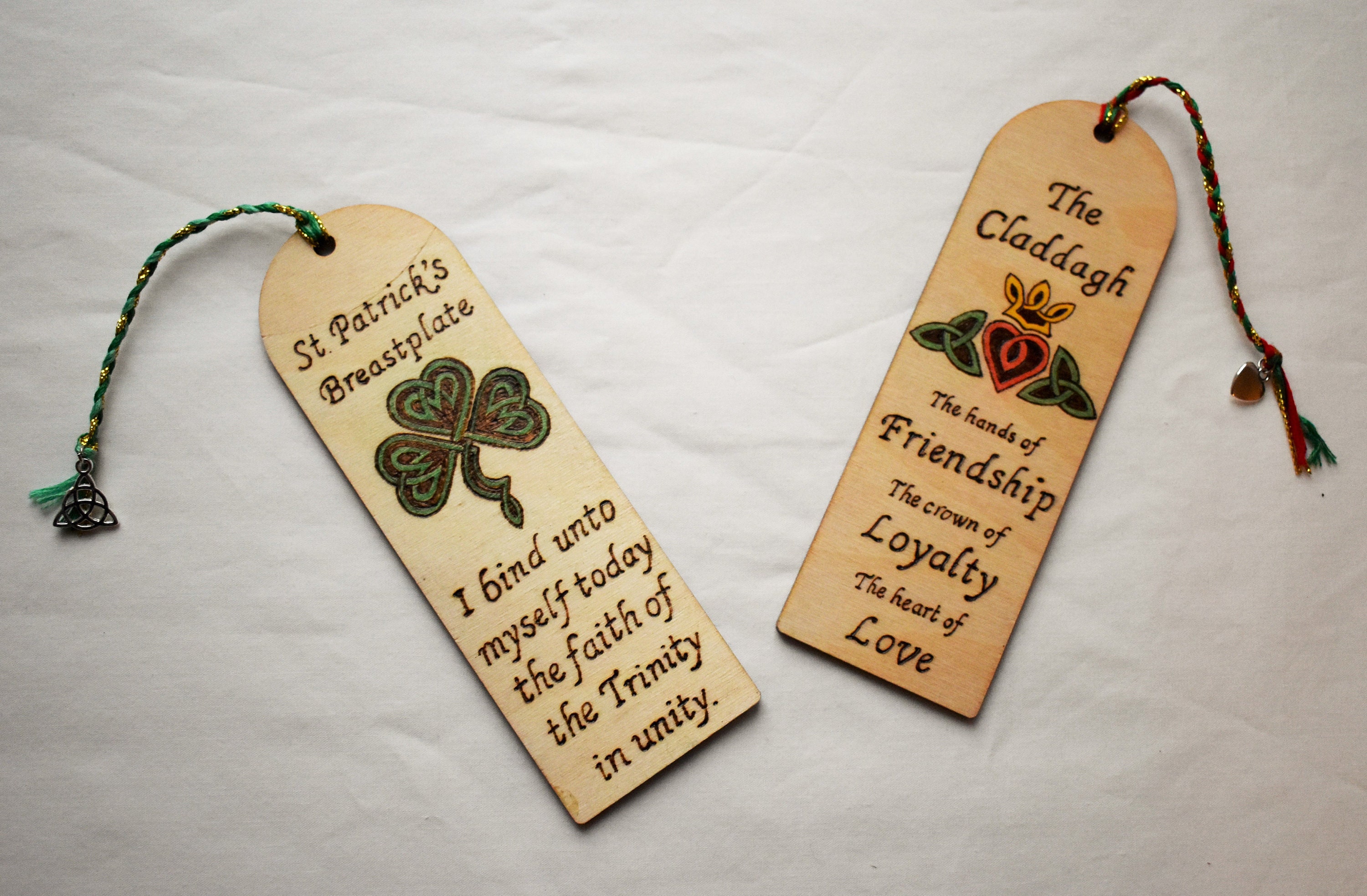 Ireland's Traditions Bookmark Wooden Bookmarks Claddagh Etsy UK