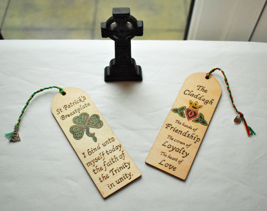 Ireland's Traditions Bookmark Wooden Bookmarks Claddagh Bookmark St ...