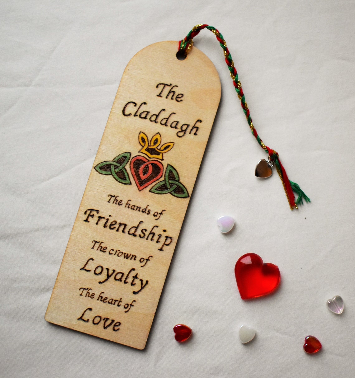 Ireland's Traditions Bookmark Wooden Bookmarks Claddagh Bookmark St ...