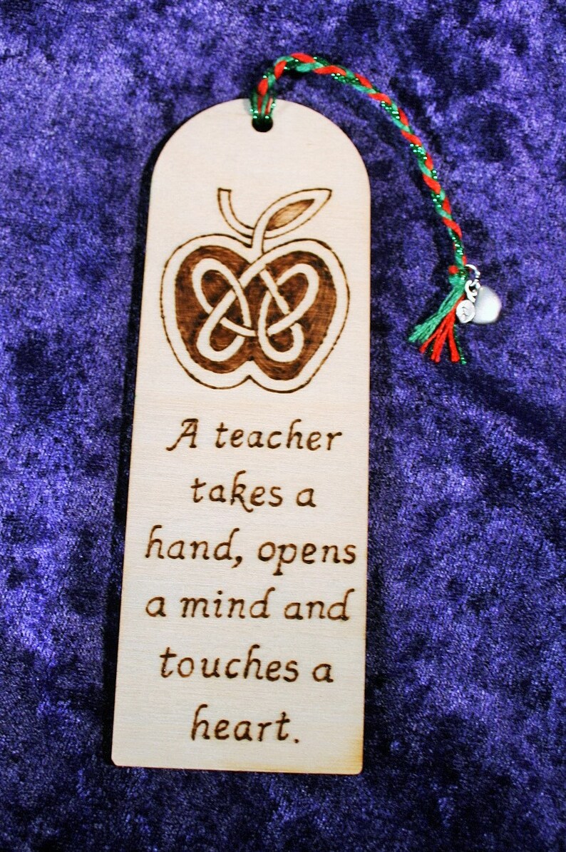teacher gift bookmarks inspirational bookmarks wooden quote etsy