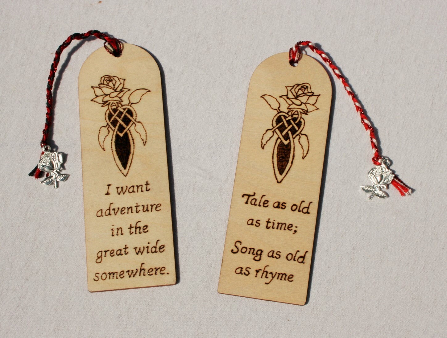 Beauty and the Beast Bookmarks Disney Inspired Bookmarks | Etsy