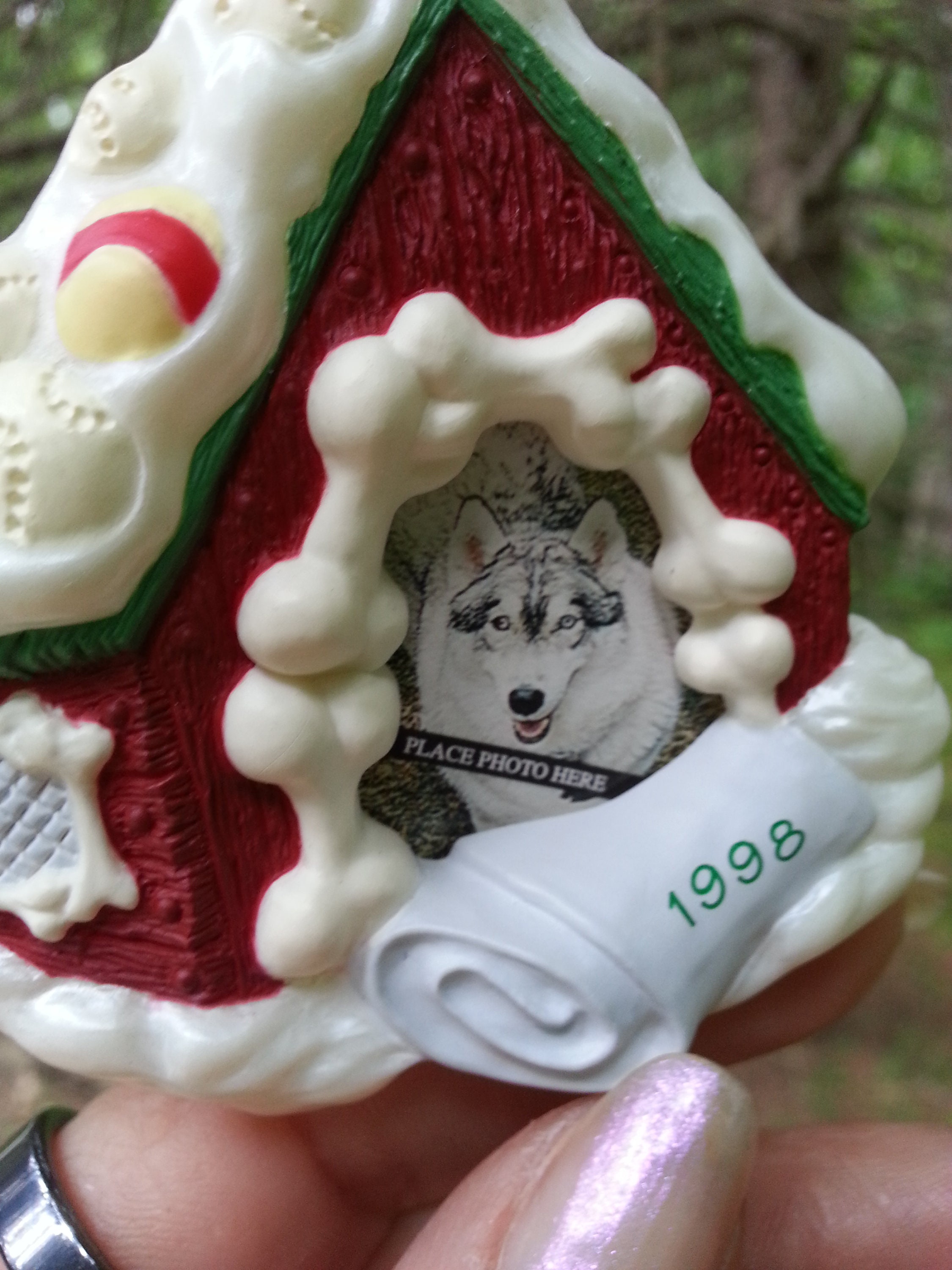 Dog Hallmark Dog hallmark ornamentframe photo holder Etsy Nederland