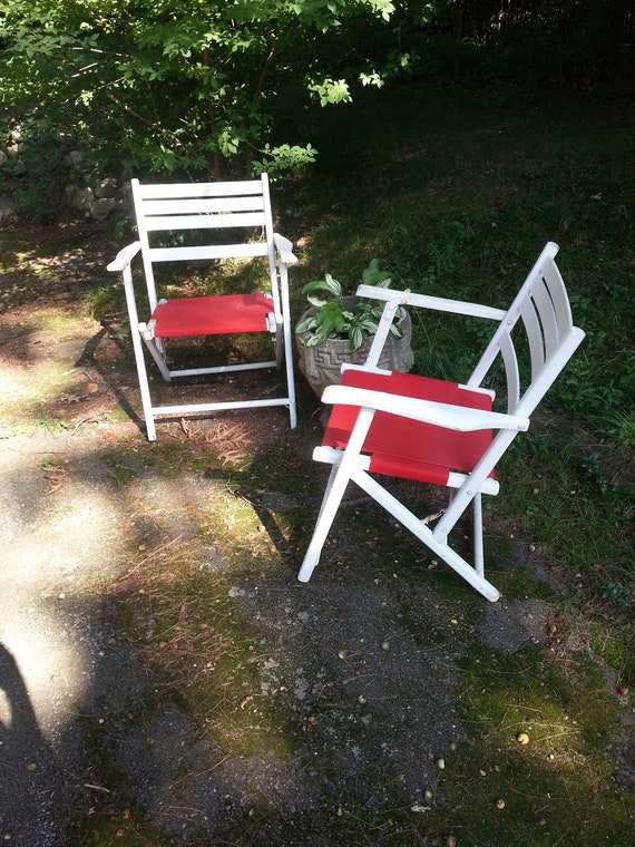 vintage folding lawn chairs