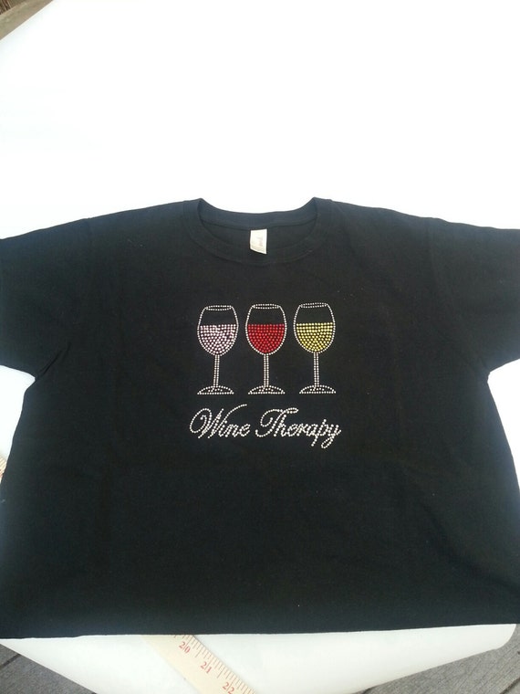 Women's T-Shirt,wine therapy,  Size M, Wine, t shi