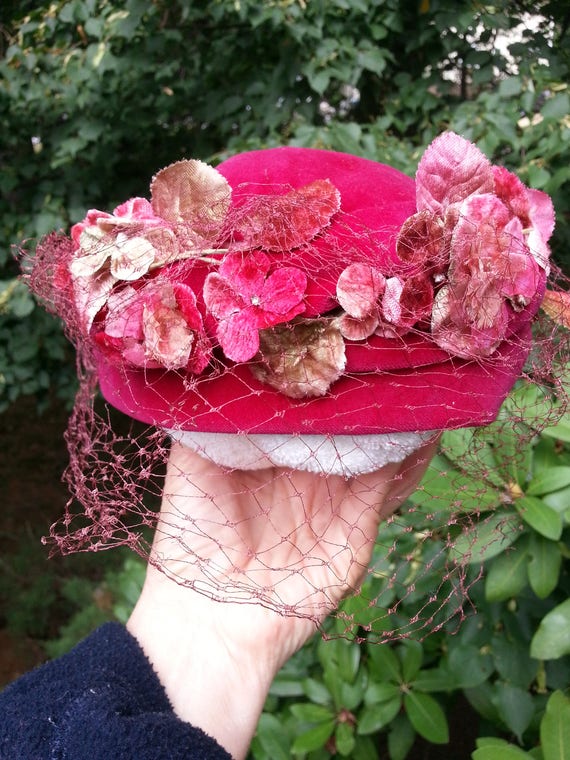 Vintage Hat, vintage millinery, handmade hat, 1940