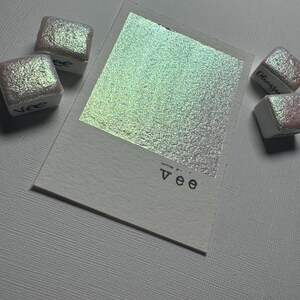 Vee Color Code Vee Super Shimmer Glitter Watercolor Paint Half Pan for Calligraphy ...