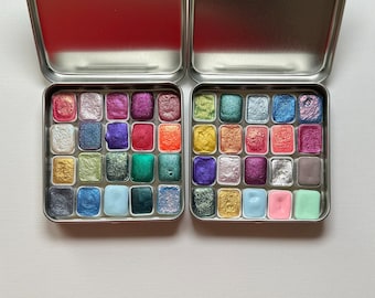 XL grab bag palette watercolor paints sampler for crafts, painting, arts, crafts, travel paint kit, Mother’s Day, holiday, Valentine’s Day
