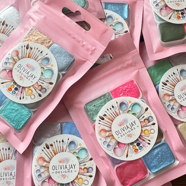 Goodie grab bag- watercolor paint mystery colors quarter pan style