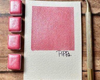 Pippa pink shimmer watercolor paint