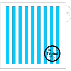 Digital Cut File, Straight Lines, Cookie Stencil