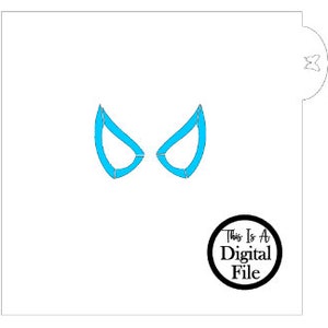 Digital Cookie Stencil, Spider Eyes Digital Cookie Stencil