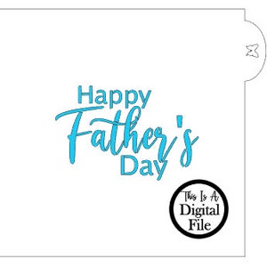 Archivo de corte digital, SVG, plantilla de galletas del Día del Padre