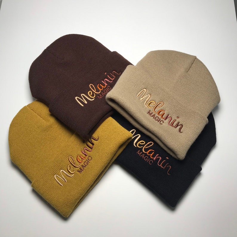 Melanin Magic Beanie. Black Owned shop. Juneteenth hbcu blm image 10