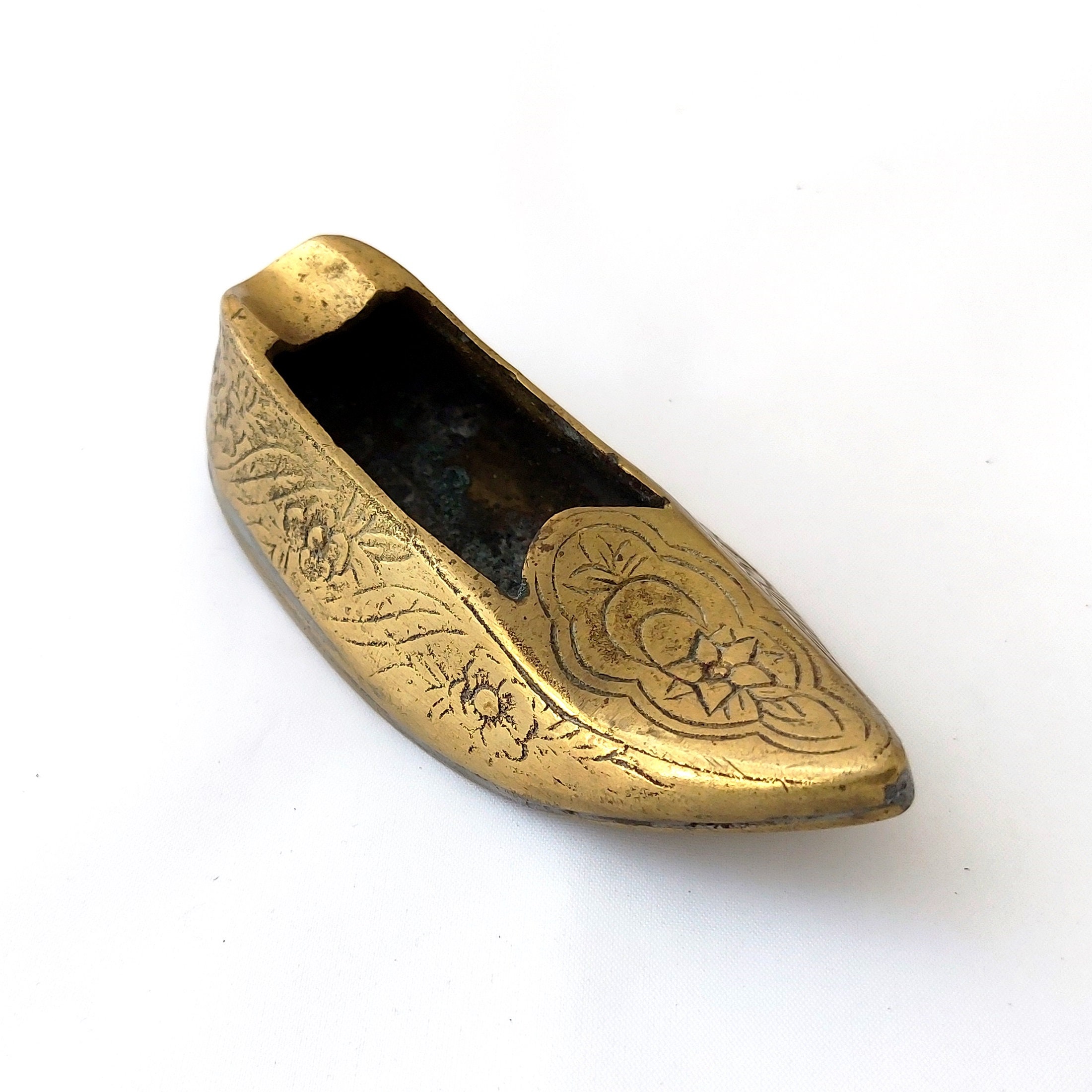 Antique Islamic Brass Shoe Ashtray Small & Heavy - Etsy