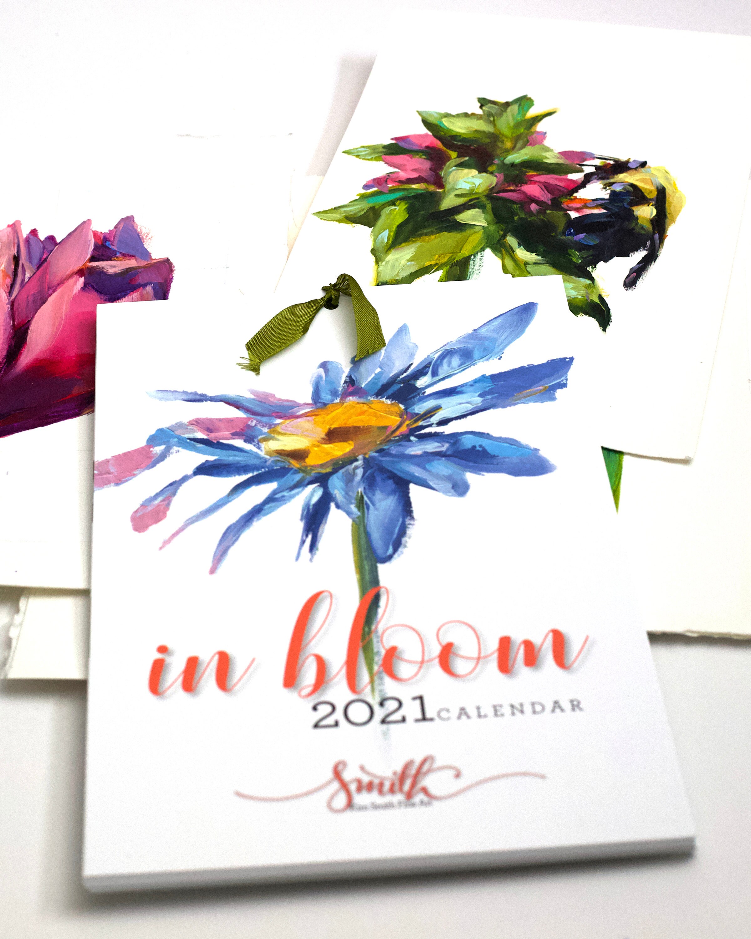 2021 calendar wall calendar floral art calendar home decor Etsy