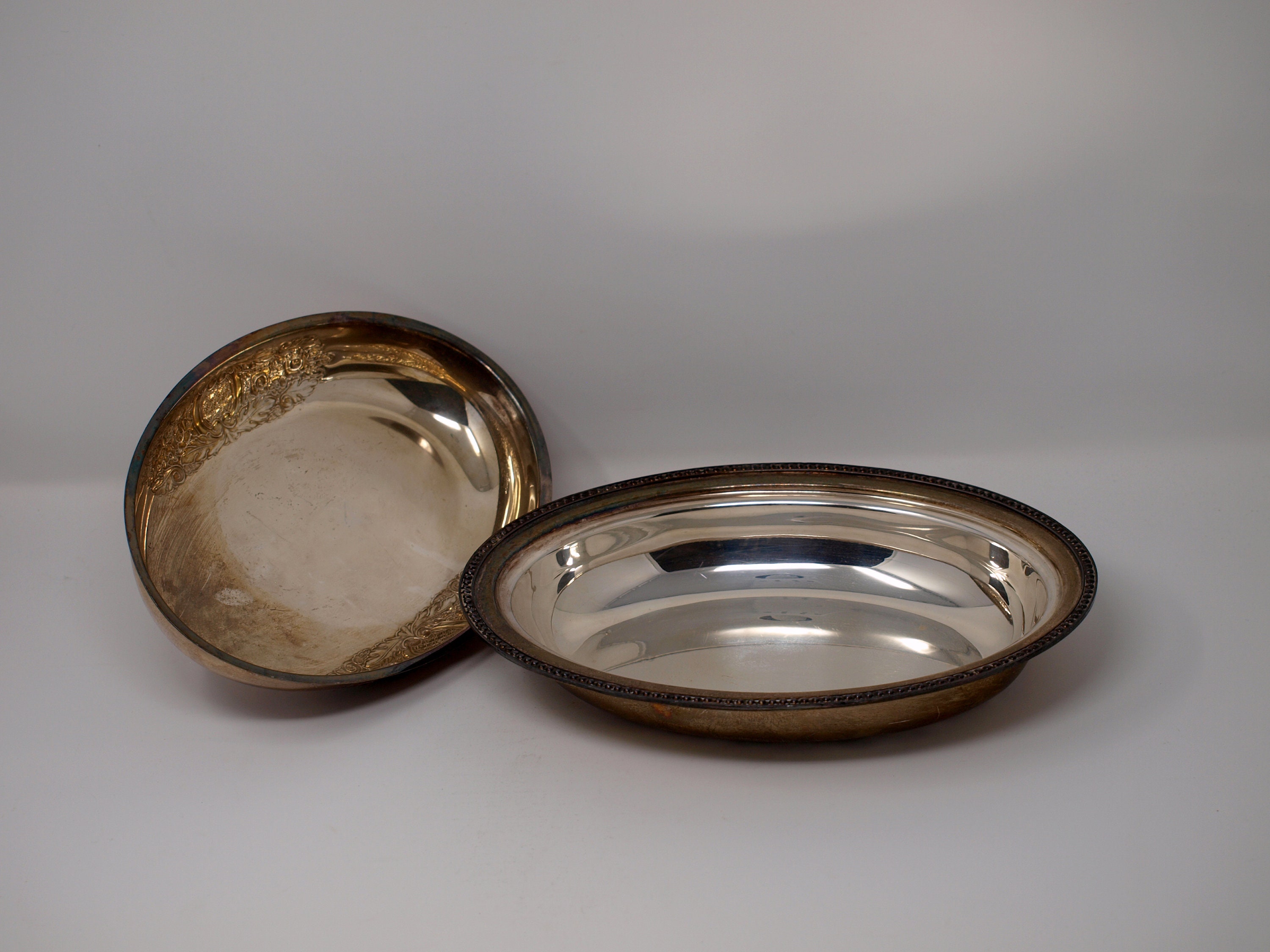 Vintage Silver Serving Platter with lid P. S. Co. covered Etsy