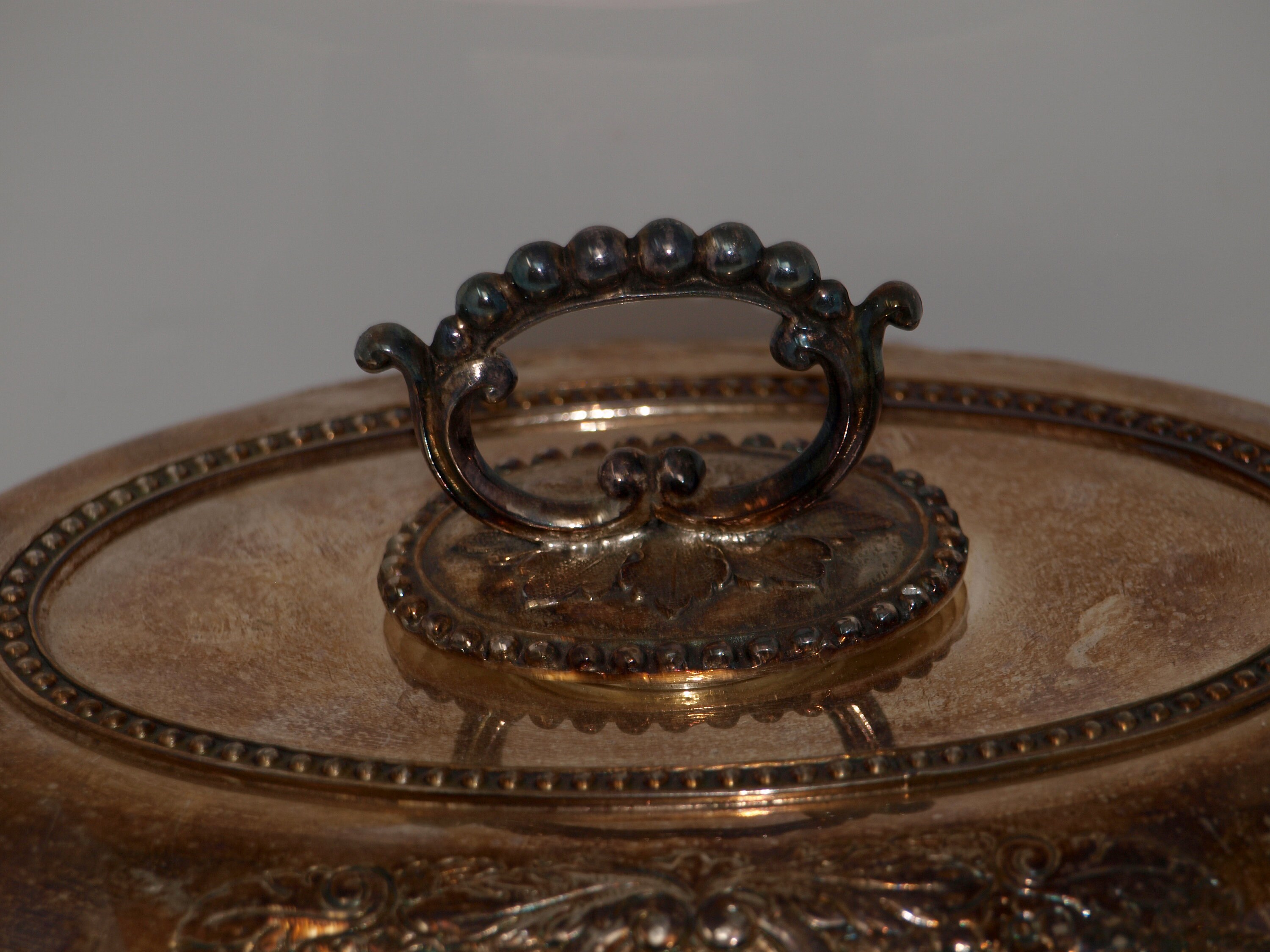 Vintage Silver Serving Platter with lid P. S. Co. covered Etsy