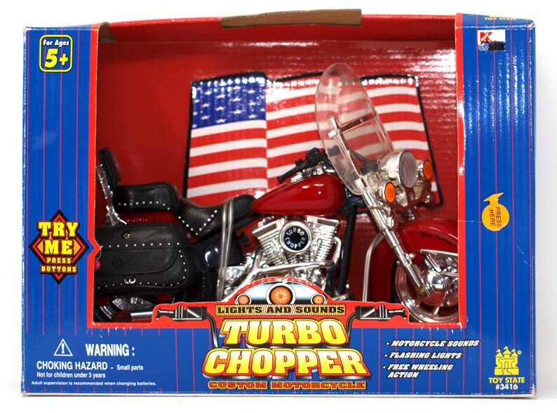 Turbo Chopper Custom Motorcycle Toy Model IN BOX Motorcycle Etsy