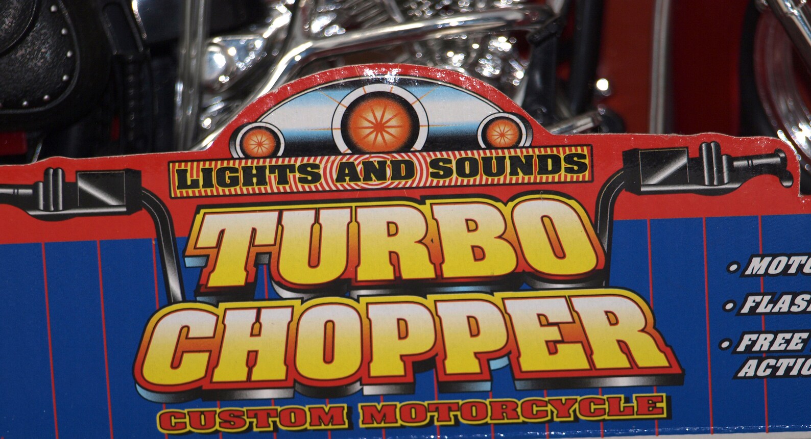 Turbo Chopper Custom Motorcycle Toy Model, IN BOX, Motorcycle Sounds