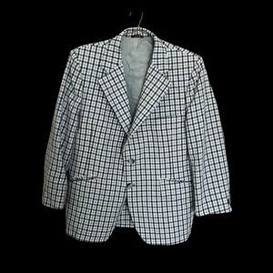 Men’s Blue Plaid Blazer