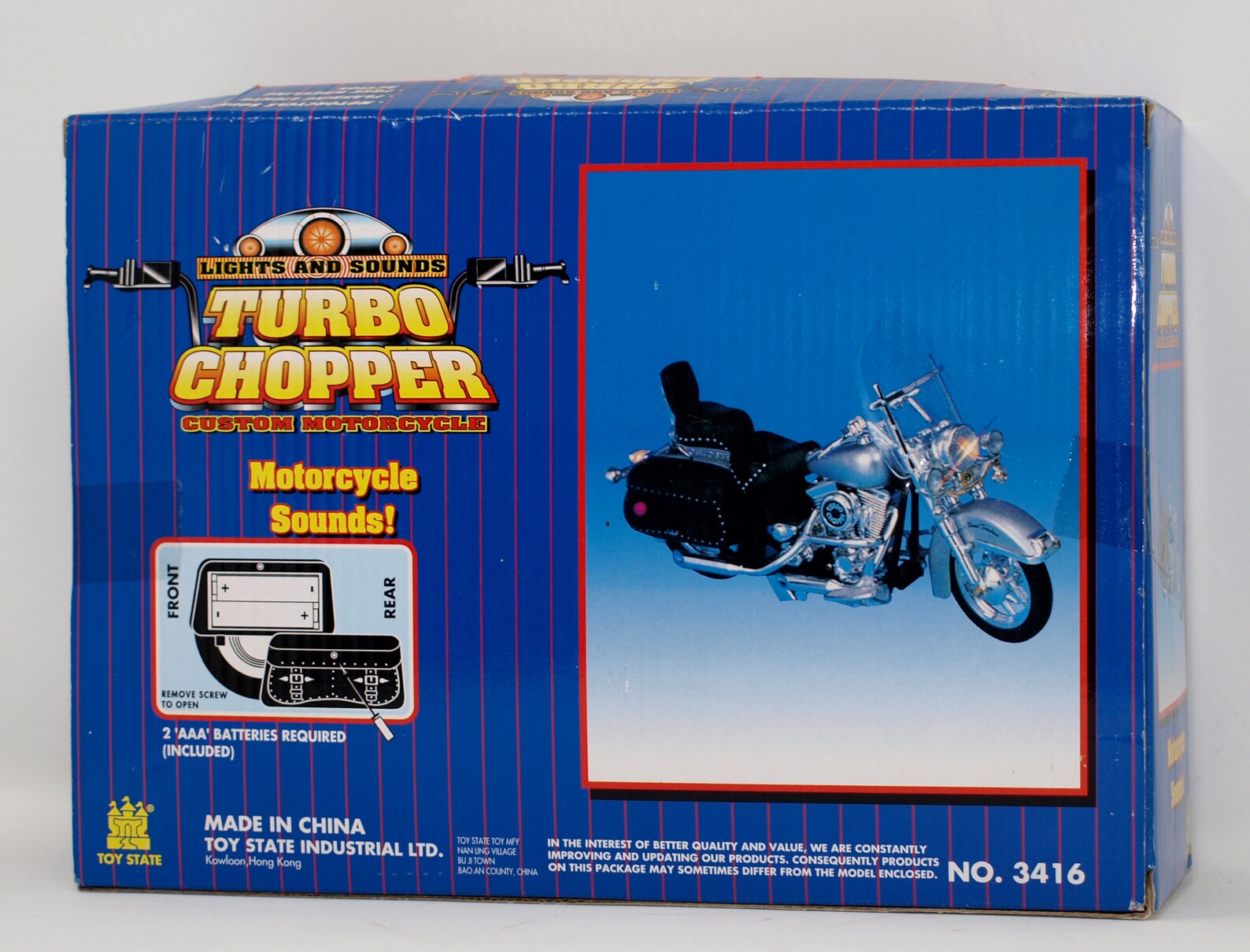 Turbo Chopper Custom Motorcycle Toy Model, IN BOX, Motorcycle Sounds